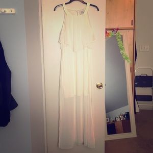 White Flowy Maxi Dress